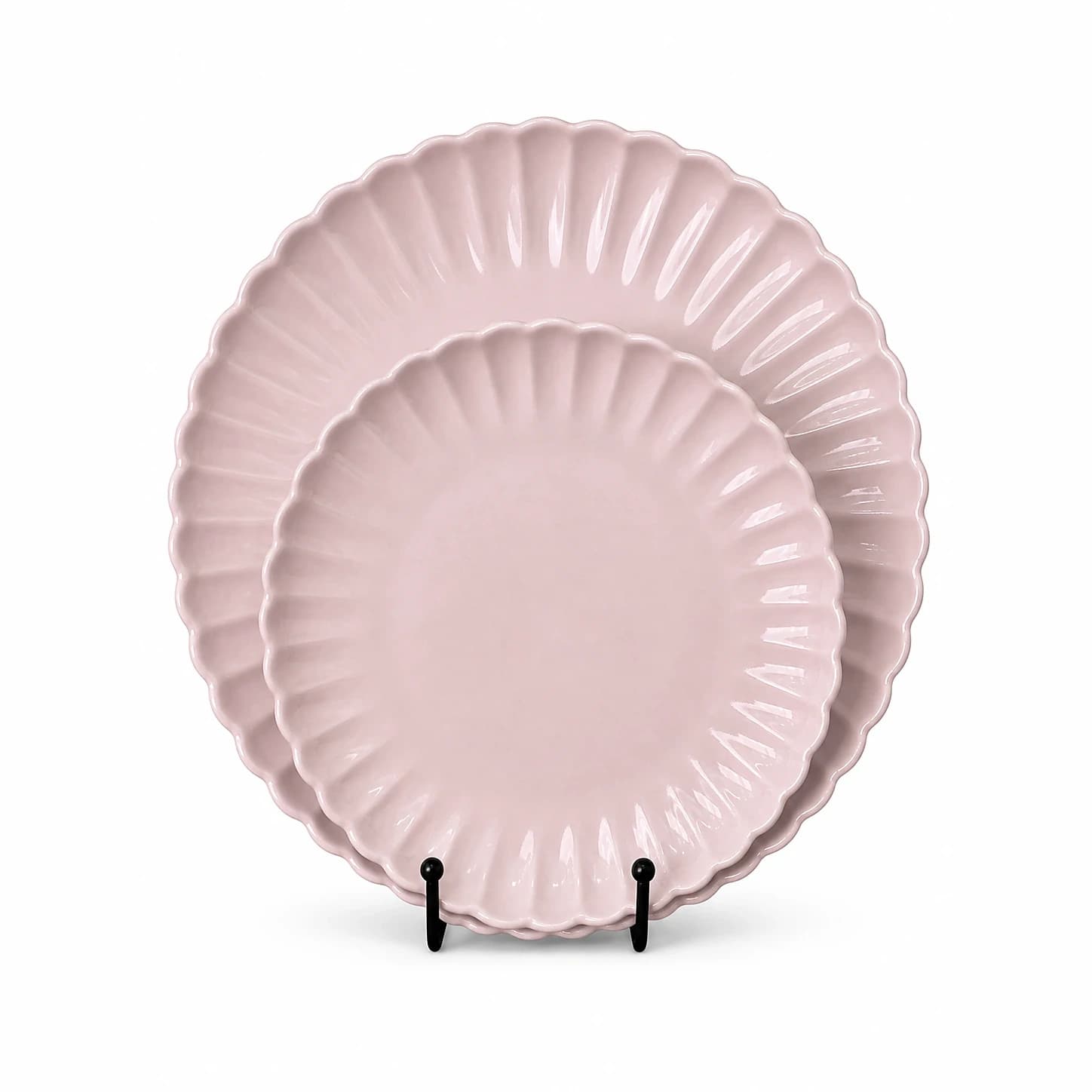Plato Pétalo Rosa — Majov Eventos Mazatlán