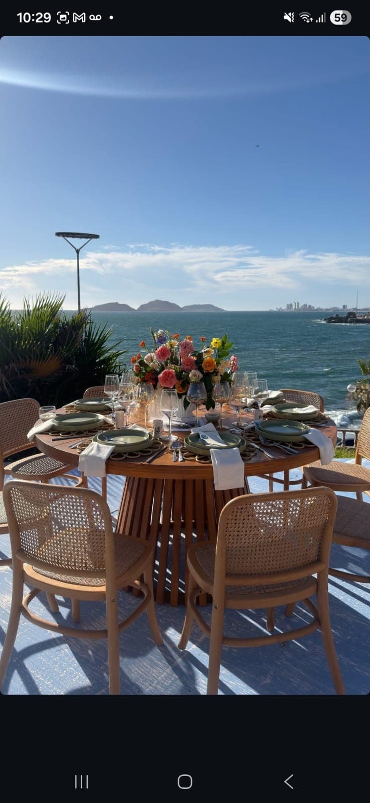 Mesa Circular Riviera — Majov Eventos Mazatlán