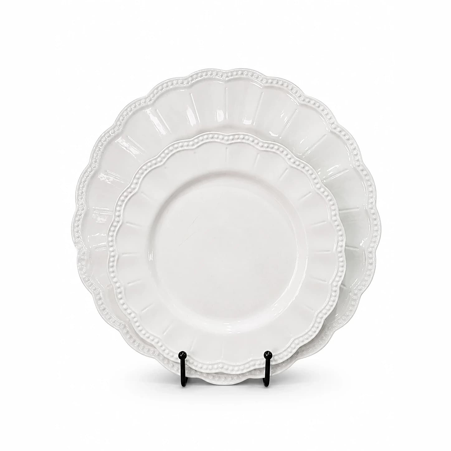 Plato Perla Marfil — Majov Eventos Mazatlán